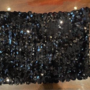 Victoria’s Secret black sequin tube top M